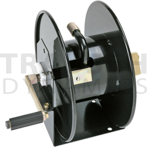 M 5-5-14 HOSETRACT HOSE REEL, COMPACT MANUAL DRIVEN MINI-REEL, HIGH PRESSURE,  FOR AIR, PESTICIDES & WATER, FOR 75 FT. OF 3/8 HOSE OR 50 FT. OF 1/2 HOSE,  MAXIMUM OPERATING PRESSURE IS