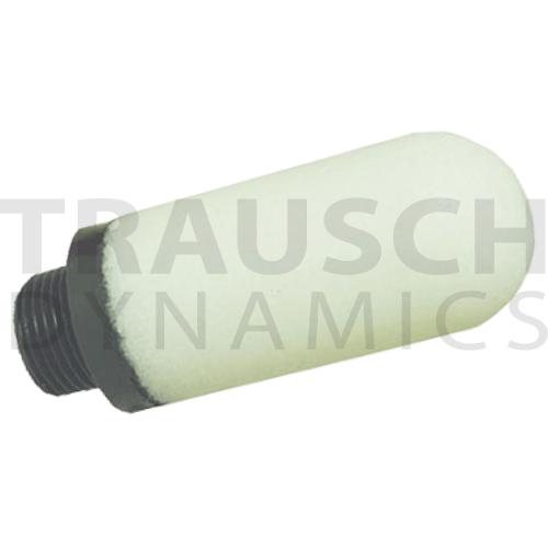 AIR 70 MICRON POLYETHYLENE MUFFLER STANDARD FLOW 1 8 MALE PIPE THREAD 
