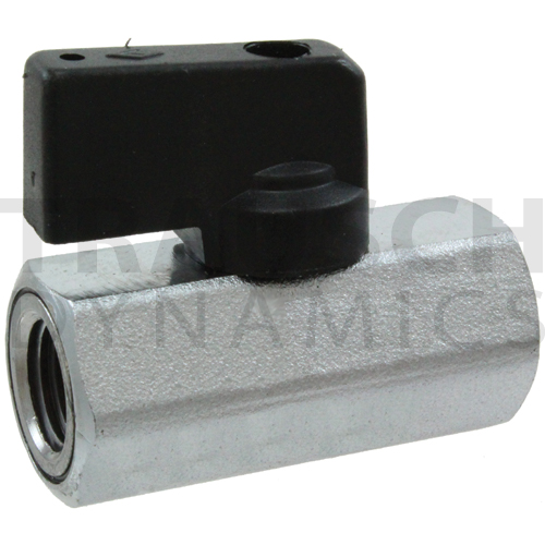 NICKEL CHROME PLATED MINI BALL VALVE - FEMALE X FE...