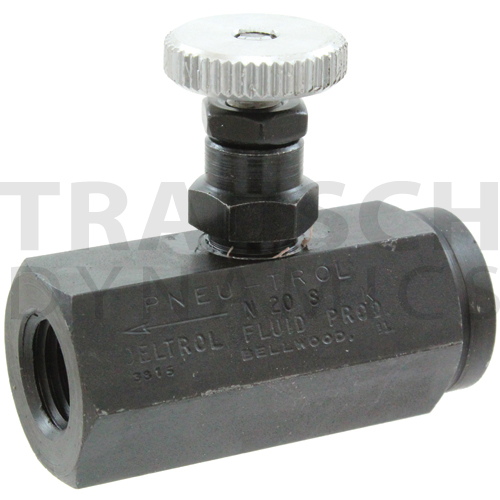 INLINE NEEDLE VALVES STEEL 'PNEU-TROL'