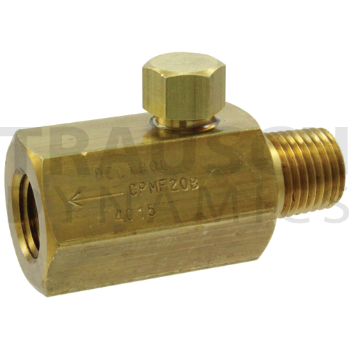 INLINE CHECK VALVES MALE NPTF X FEMALE NPTF BRASS