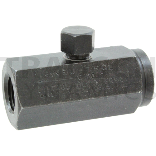 INLINE CHECK VALVES (FEMALE THREADS) STEEL 'PNEU-T...