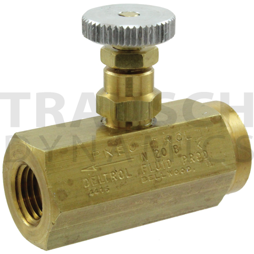 BRASS 'PNEU-TROL' NEEDLE VALVES