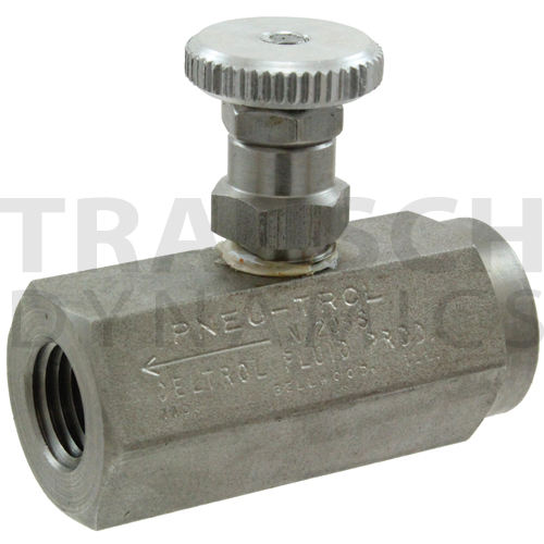 INLINE NEEDLE VALVES STAINLESS STEEL 'PNEU-TROL'