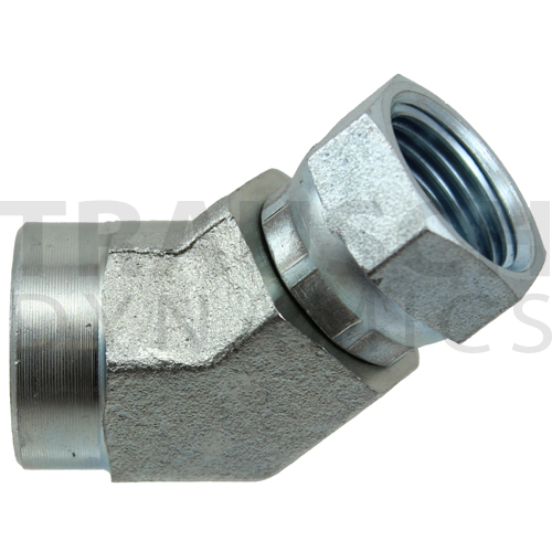 1504 ADAPTERS - FEMALE SWIVEL 45 DEGREE ELBOW