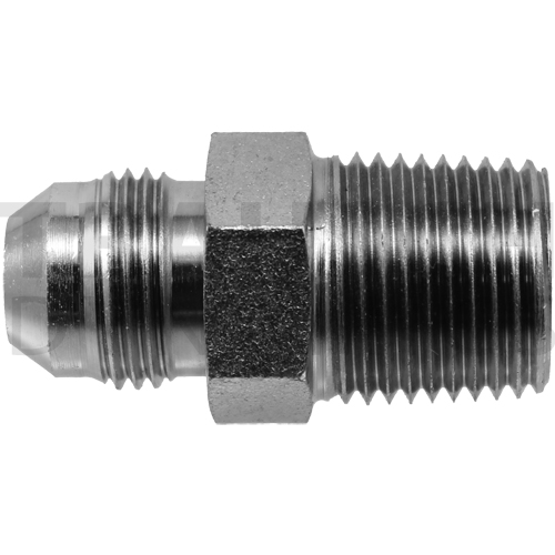Titan Fittings 5/8 JIC To 1/2 NPT Male Connector - 316 Stainless Steel Hydraulic Fitting