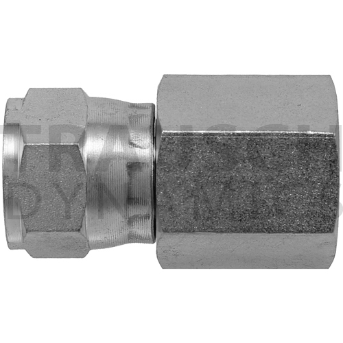 thumbnail interactive-video image 1 of 2-Pack 6506-04-04 Hydraulic Adapter Fittings - 1/4" Female NPT To 1/4" Female JIC 37° Swivel 1 of 11