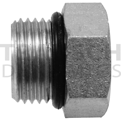 6408-04-SS | #4 ORB HEX HEAD PLUG | 3...