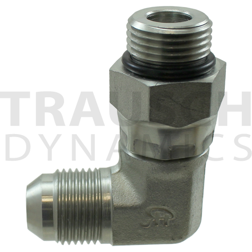 6801-S ADAPTERS - MALE JIC X MALE SAE ORB 90 DEGRE...