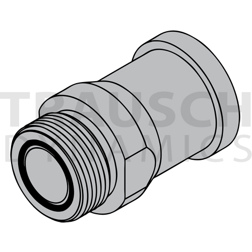 FS6840 ADAPTERS - MALE ORFS X MALE CODE 61 FLANGE ...