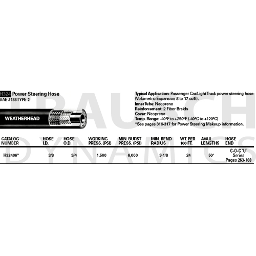 HOSE - POWER STEERING