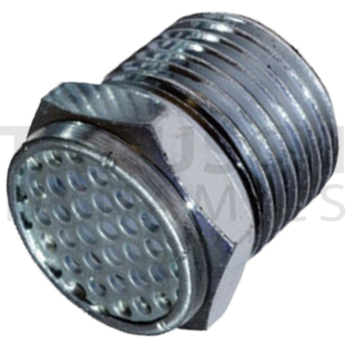 FREE FLOW STRAINER - ZINC PLATED IRON, MALE THREAD...