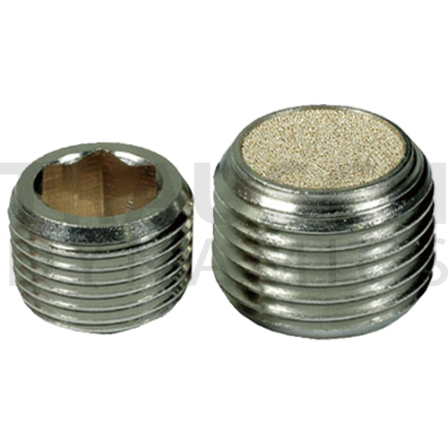 COUNTERSINK PLUG VENT - NICKEL PLATED BRASS