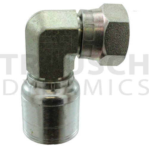 A SERIES, BSPP FEMALE SWIVEL 90 COMPACT