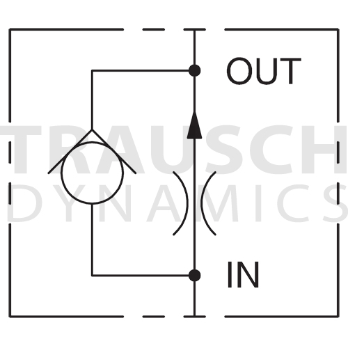 FREE REVERSE FLOW - PRESSURE-COMPENSATED - FIXED