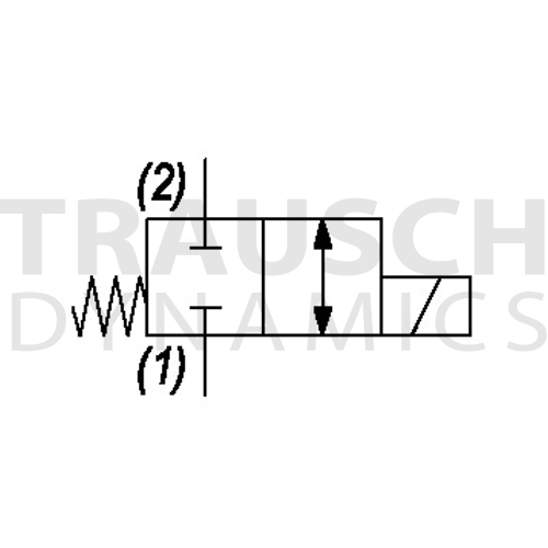 2W2P NORMALLY CLOSED, DIRECT ACTING SPOOL