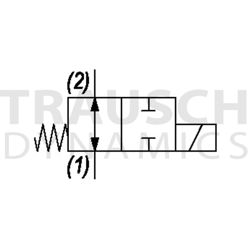 2W2P NORMALLY OPEN, DIRECT ACTING SPOOL