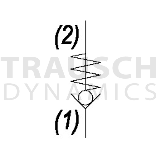 DIRECT ACTING CHECK VALVE - REVERSE FLOW