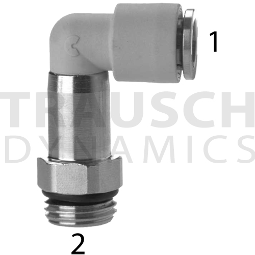 EXTENDED BSP MALE SWIVEL ELBOW METRIC TUBE