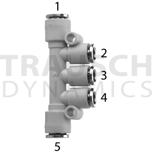 REDUCING MULTI TEE METRIC TUBE