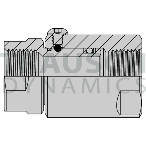 STAINLESS STEEL FEMALE PIPE (NPTF) X FEMALE PIPE (NPTF)