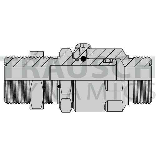 MALE FACE SEAL BULKHEAD X MALE FACE SEAL