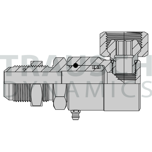 MALE JIC BULKHEAD X PIPE SWIVEL (NPSM)