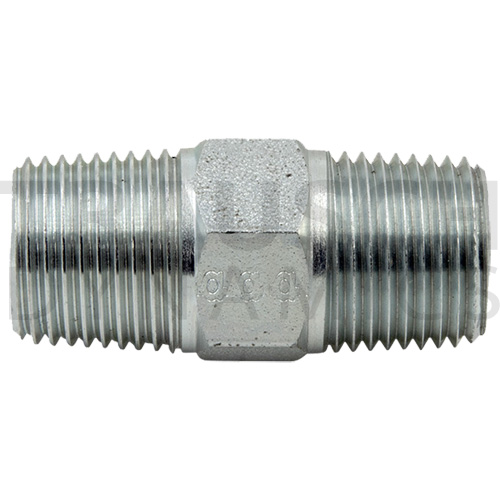 9008 ADAPTERS - MALE BSPT X MALE PIPE NIPPLE