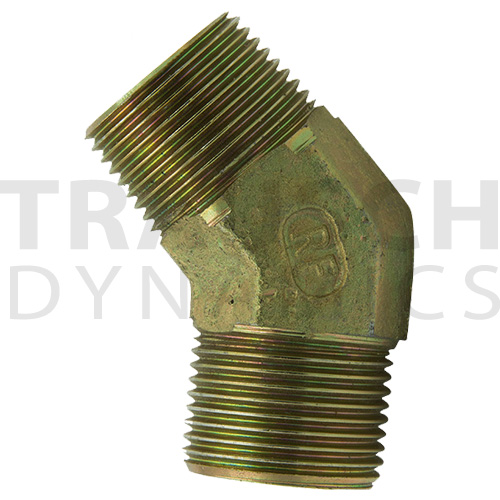 9054 ADAPTERS - MALE BSPP X MALE BSPT 45 DEGREE EL...