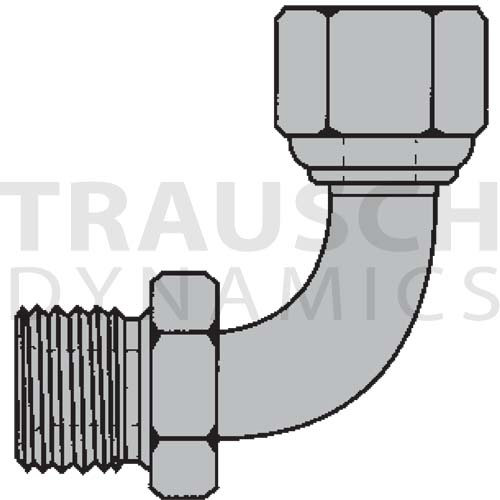 9045 ADAPTERS - MALE BSPP X FEMALE BSPP TUBE 90 DE...