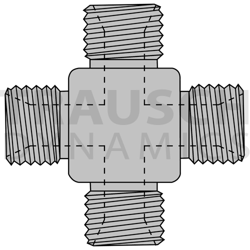 9096 ADAPTERS - MALE BSPP CROSS