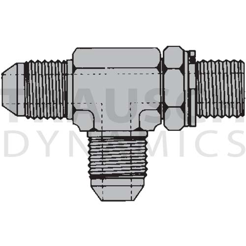 9158 ADAPTERS - MALE BSPP X MALE JIC RUN TEE