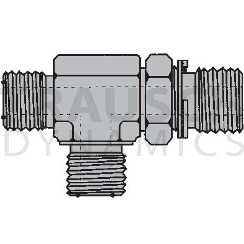 6168 ADAPTERS - MALE O-RING FACE SEAL X MALE METRI...