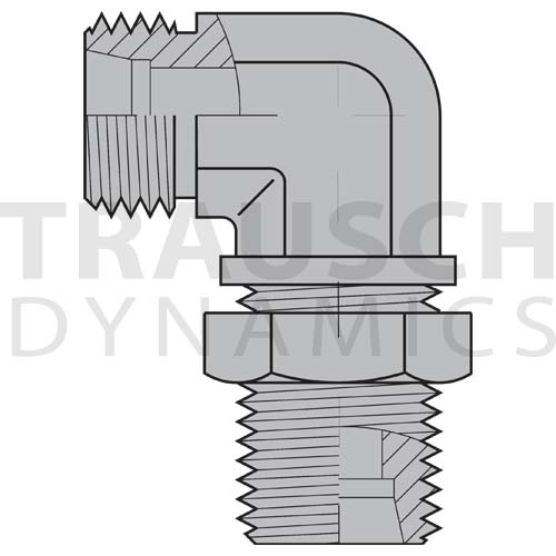 5042L ADAPTERS - MALE DIN BULKHEAD UNION 90 DEGREE...