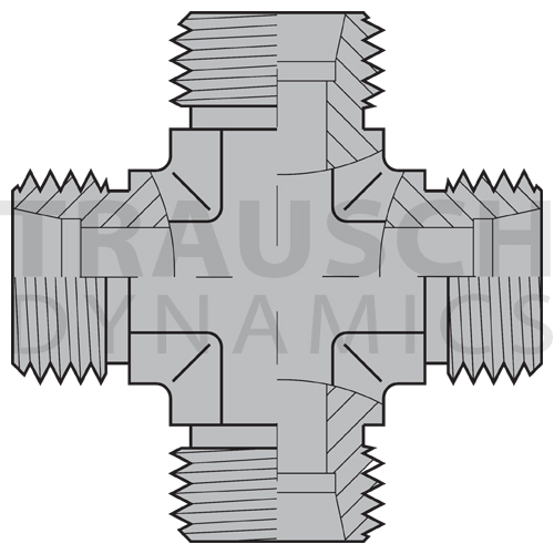 5096L ADAPTERS - MALE DIN UNION CROSS