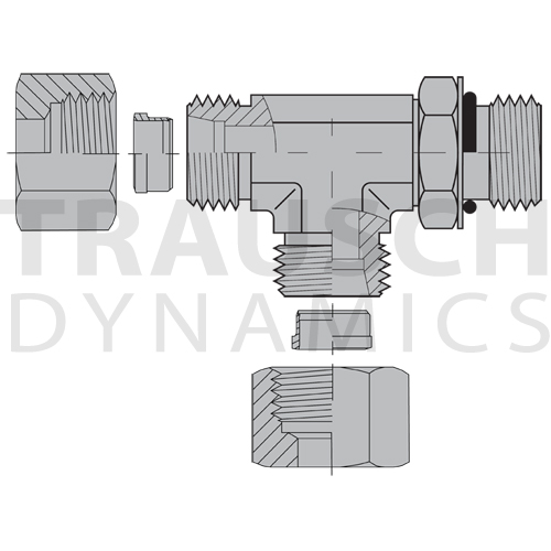 5178L ADAPTERS - MALE DIN X ADJUSTABLE MALE SAE O-...