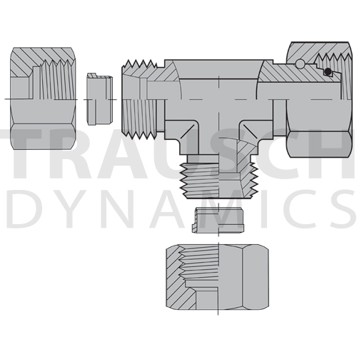 5390L ADAPTERS - MALE DIN X FEMALE DIN SWIVEL COMP...