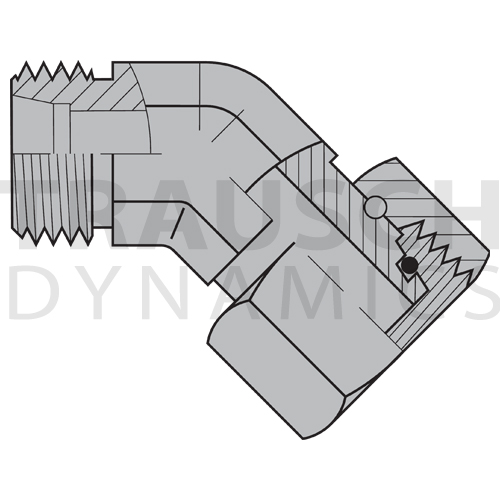 5362S ADAPTERS - MALE DIN X FEMALE DIN SWIVEL 45 D...