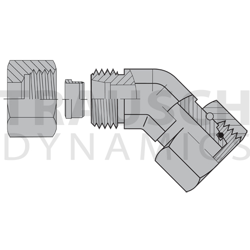 5362S ADAPTERS - MALE DIN X FEMALE DIN SWIVEL 45 D...