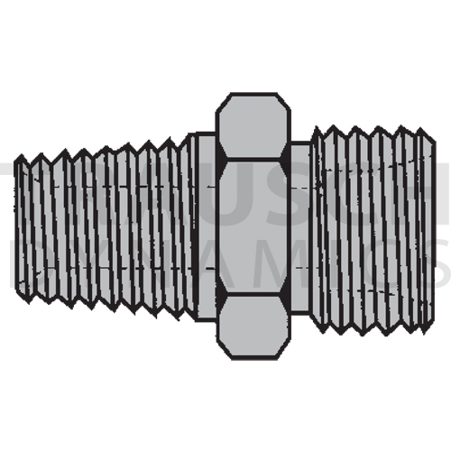 9607 ADAPTERS - MALE PIPE X MALE METRIC DIN