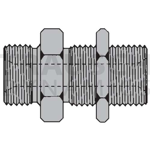 9040-L ADAPTERS - MALE BSPP X MALE BSPP BULKHEAD L...