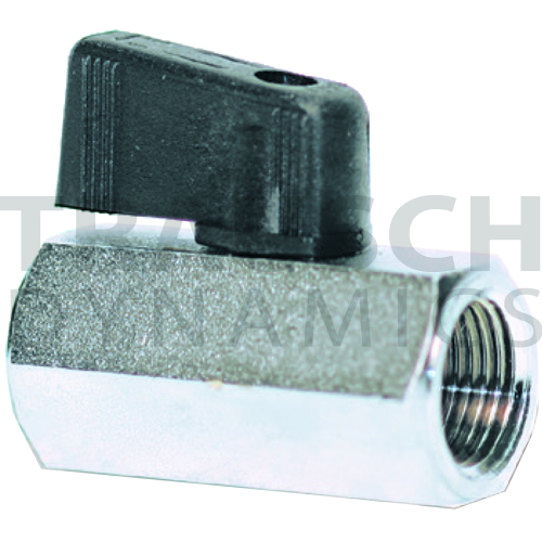 CAMOZZI NICKEL CHROME PLATED MINI BALL VALVE - FEM...