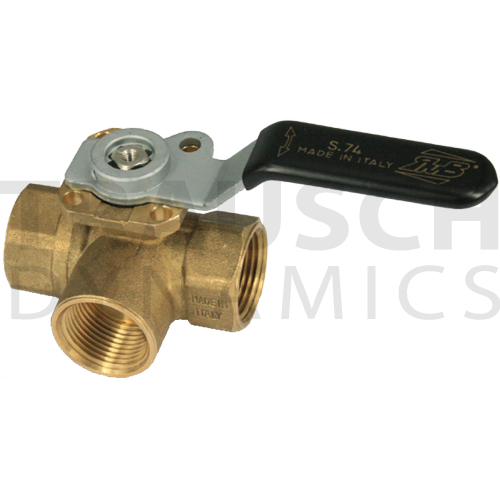 CAMOZZI 3-WAY LOCKABLE BALL VALVES