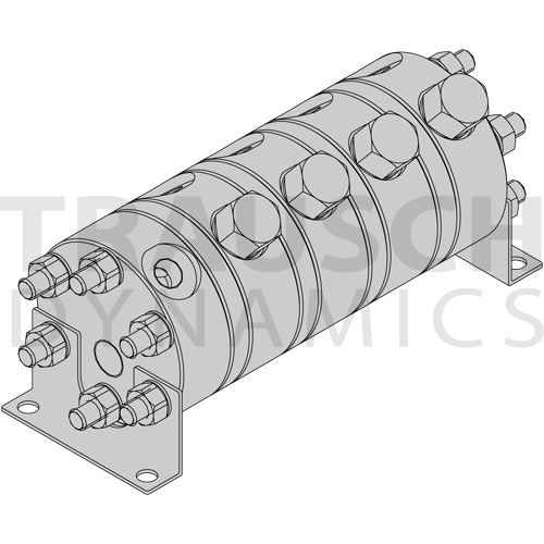 4-SECTION SLACK & PARR FLOW DIVIDERS/COMBINERS