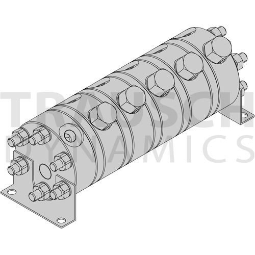 5-SECTION SLACK & PARR FLOW DIVIDERS/COMBINERS