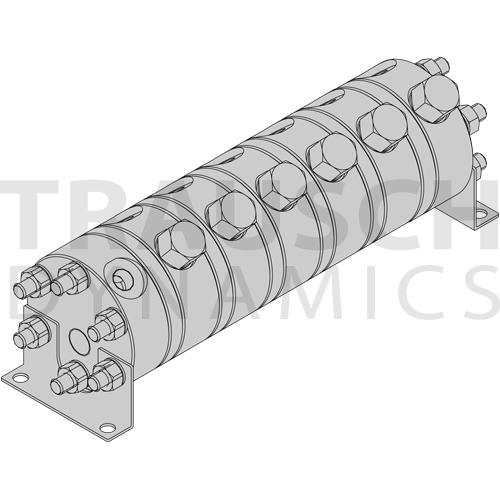 6-SECTION SLACK & PARR FLOW DIVIDERS/COMBINERS