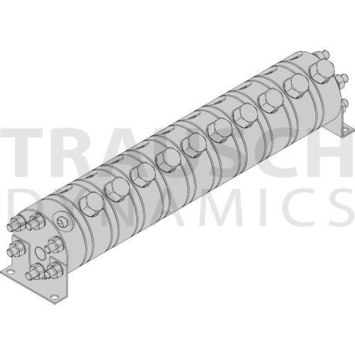 10-SECTION SLACK & PARR FLOW DIVIDERS/COMBINERS