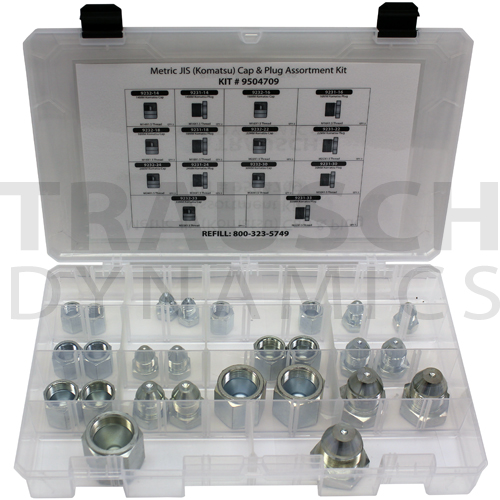 METRIC JIS (KOMATSU) CAP & PLUG ASSORTMENT KIT