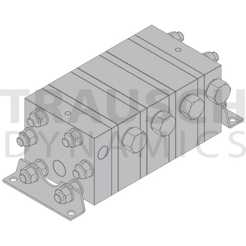 4-SECTION SLACK & PARR FLOW DIVIDERS/COMBINERS