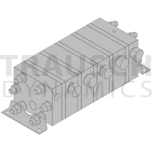 5-SECTION SLACK & PARR FLOW DIVIDERS/COMBINERS